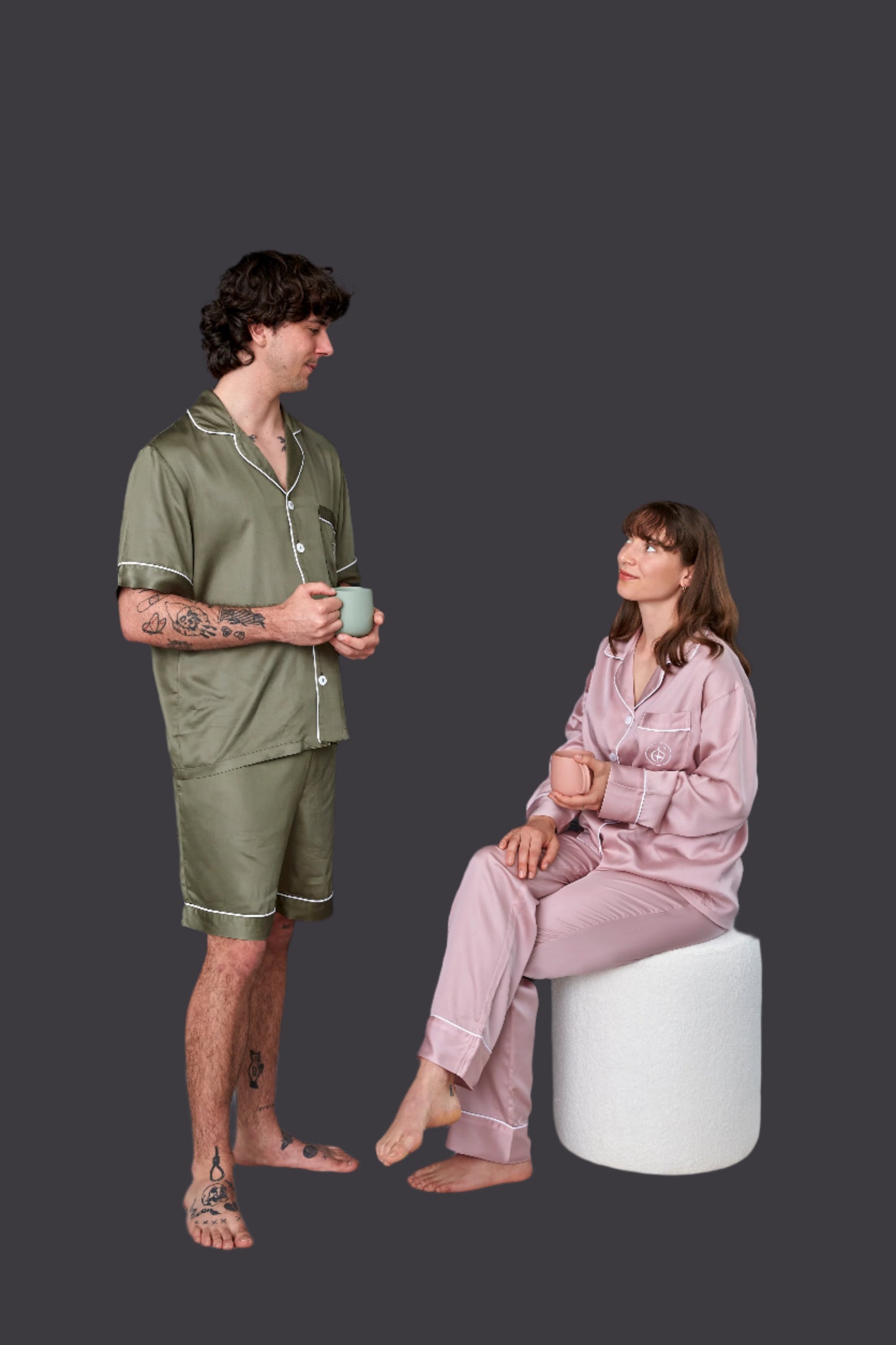 Piha Grey - Bamboo Lyocell Unisex Sleep & Lounge Wear